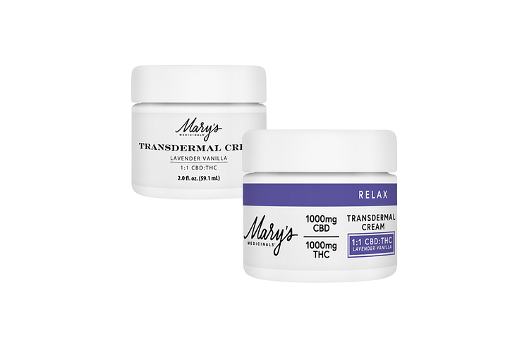 Mary's Medicinals | Lavender Vanilla Transdermal Cream THC1000mg:CBD1000mg 2.0Oz by Mary's Medicinals