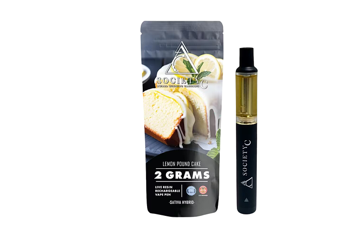 Lemon Pound Cake Live Resin Disposable Vape | 2g by Society C