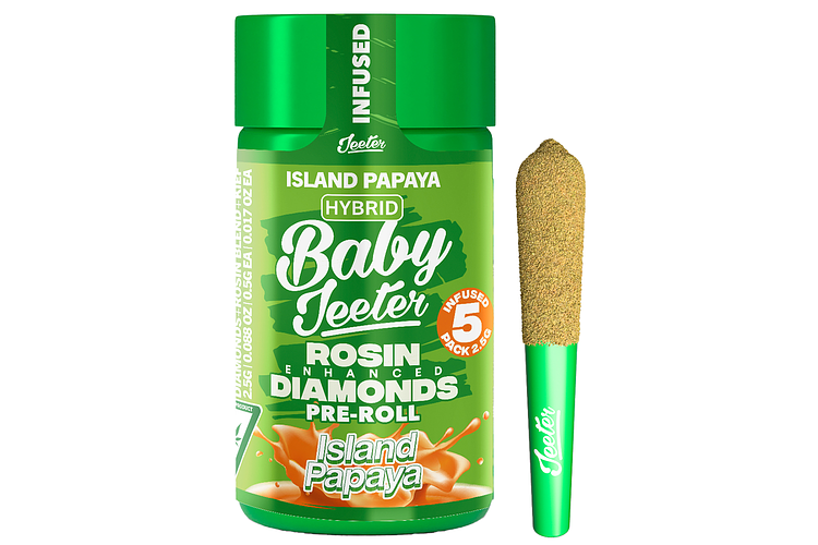 Island Papaya Infused Pre-Roll Pack | 5x0.5g | 2.5g by Jeeter