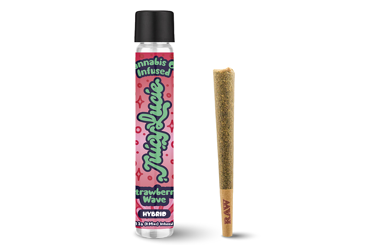 Strawberry Wave Infused Pre-Roll | 1.2g by Juicy Lucie