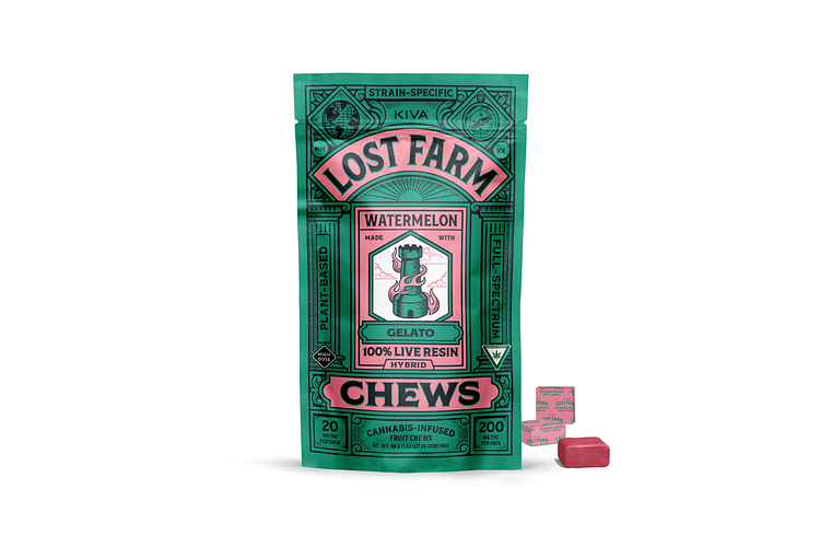 Watermelon x Gelato Live Resin Chews | 10x20mg | 200mg by Lost Farm