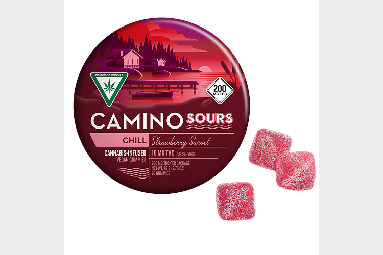 Strawberry Sunset Sour Gummies | 20x10mg | 200mg by Camino