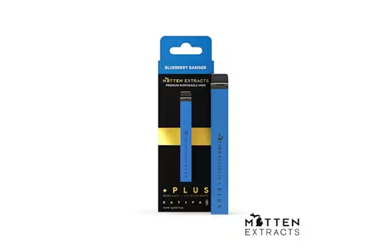 Blueberry Banger Disposable Vape | 1g by Mitten Extracts