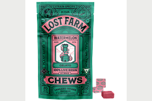 Lost Farm | Watermelon x Gelato Live Resin Chews | 10x20mg | 200mg by Lost Farm