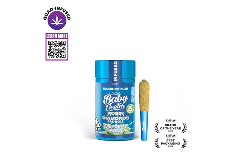 Blueberry Kush Infused Pre-Roll Pack | 5x0.5g | 2.5g by Jeeter
