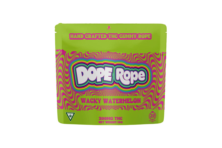 Wacky Watermelon Single Rope Gummy | 200mg by Dope Rope