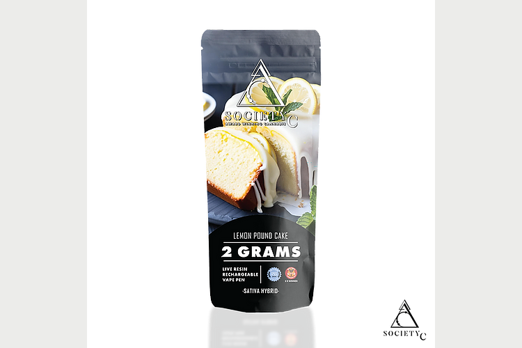 Lemon Pound Cake Live Resin Disposable Vape | 2g by Society C