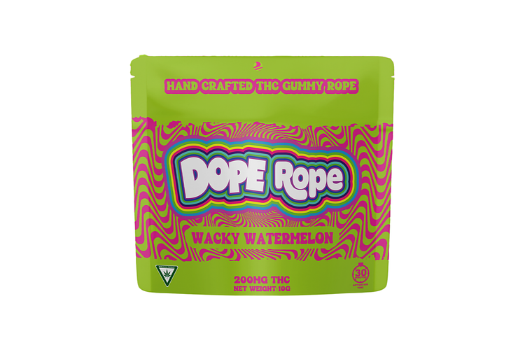 Wacky Watermelon Single Rope Gummy | 200mg by Dope Rope