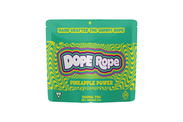 Pineapple Power Single Rope Gummy | 200mg by Dope Rope