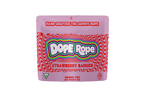 Strawberry Banger Single Rope Gummy | 200mg by Dope Rope