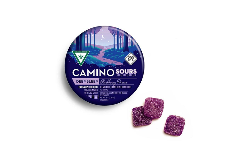 Camino | Blackberry Dream Sour Gummies | 10:10:10 THC:CBN:CBD | 200mg by Camino