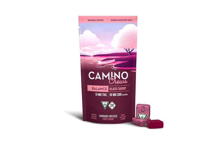 Black Cherry Chews | 10 : 10 THC : CBD | 200MG by Camino