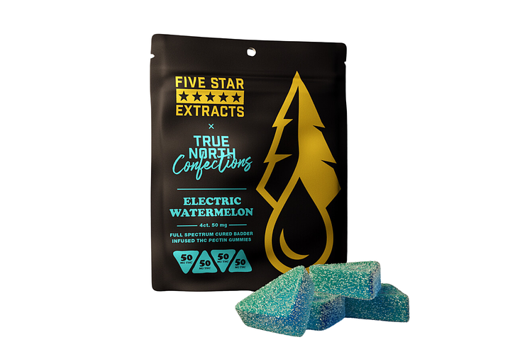 Electric Watermelon Full Spectrum Gummies | 4x50mg | 200mg by True North