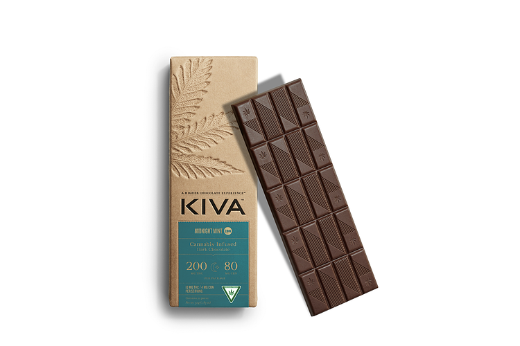 Midnight Mint Chocolate Bar | 10:4 THC:CBN | 200mg by Kiva