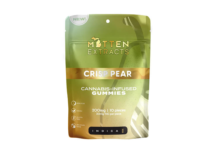 Crisp Pear Gummies | 10x20mg | 200mg by Mitten Extracts