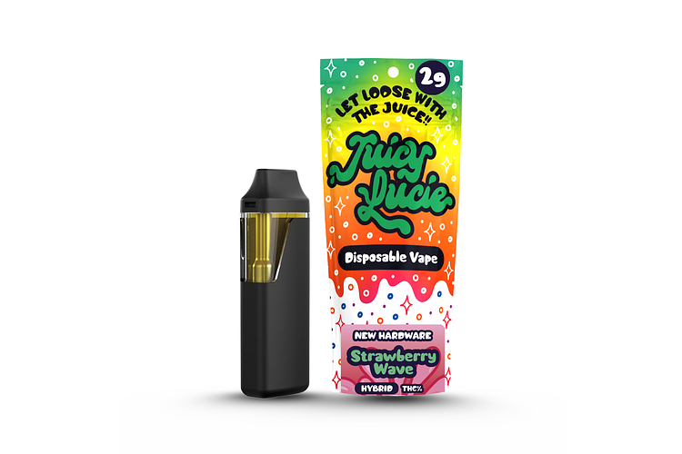 Strawberry Wave Disposable Vape | 2g by Juicy Lucie