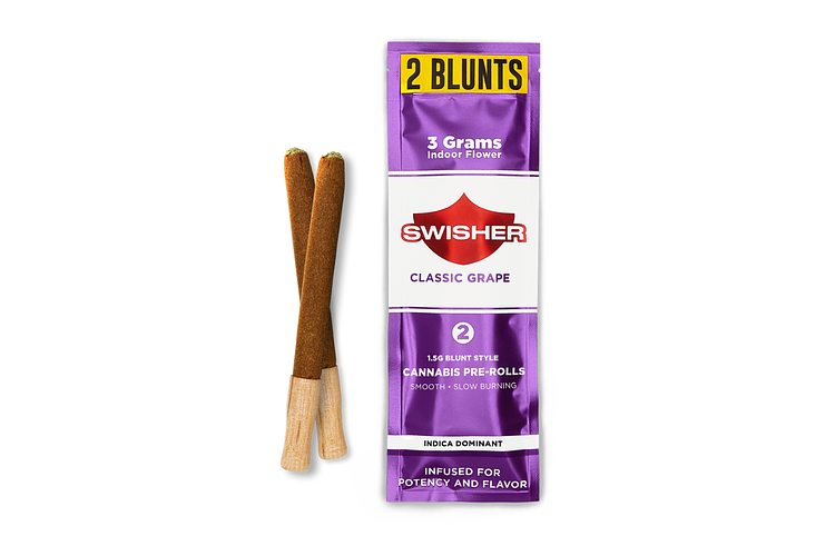 Classic Grape Infused Pre-Roll Pack | 2x1.5g | 3g by Swisher