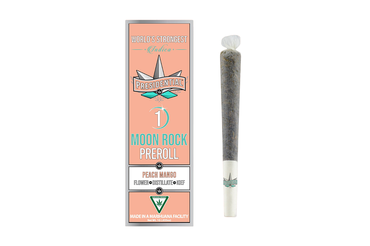Peach Mango Moon Rock Infused Pre-Roll | 1g by Presidential